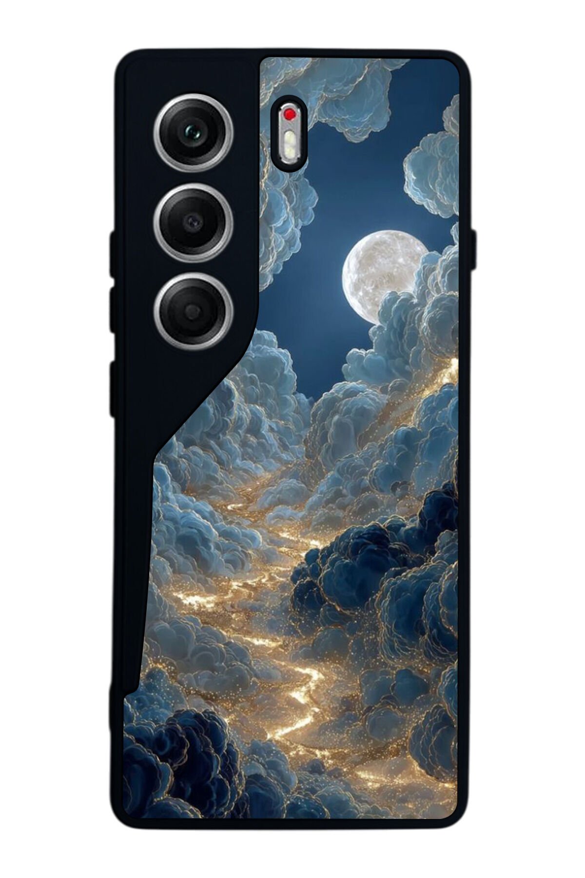 Tecno Camon 40 Uyumlu Ay Tasarımlı Glossy Premium Kılıf