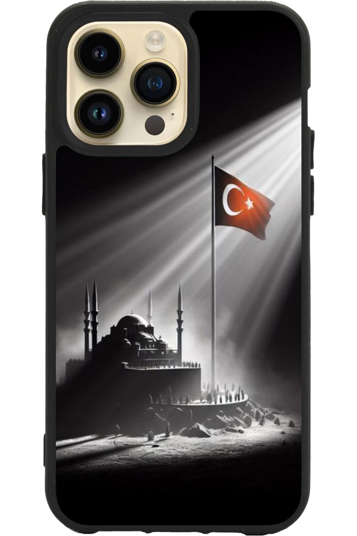 Apple iPhone 16 Pro Siyah Silikon Kılıf Çiziklere ve Darbelere Karşı Koruma