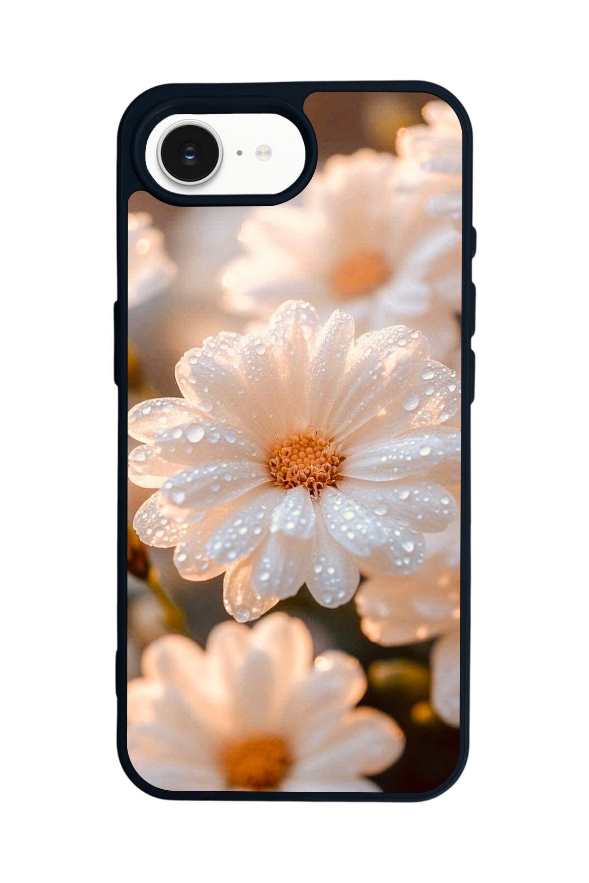 iPhone 16E Uyumlu Cicek Tasarımlı Glossy Premium Kılıf