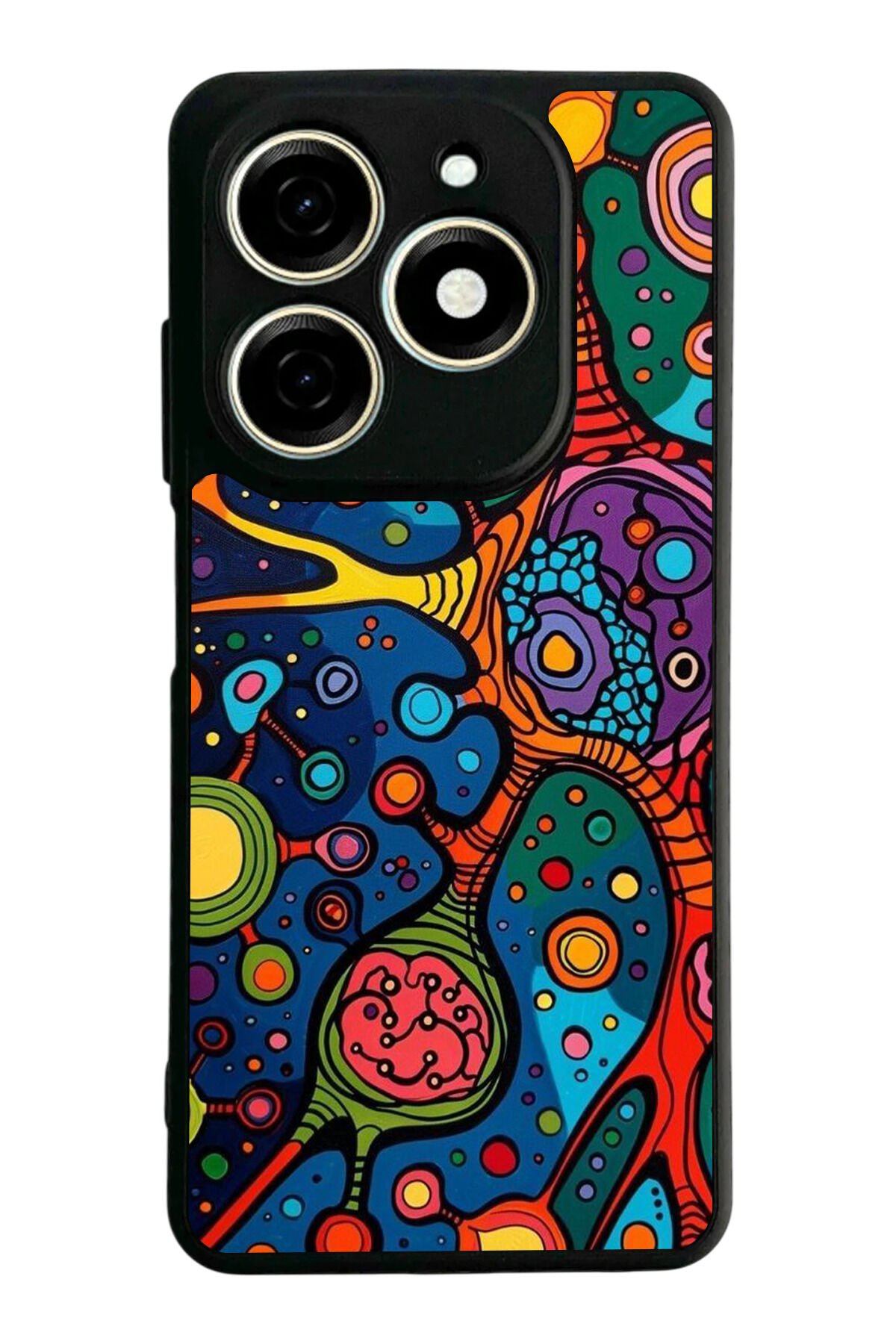 Infınıx Smart 8 Pro Uyumlu Abstract Tasarımlı Glossy Premium Kılıf