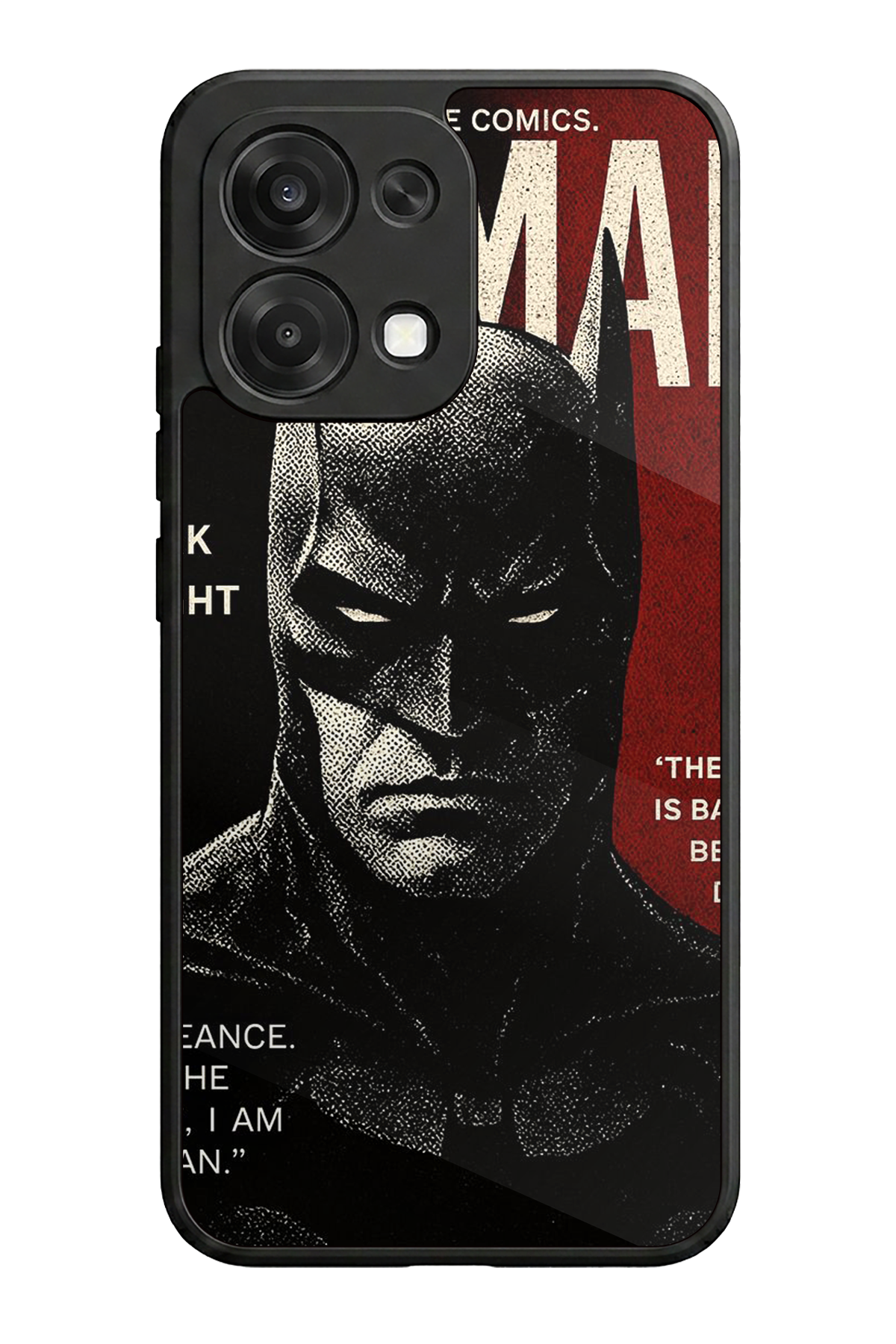 Oppo A6 Pro Uyumlu Batman Tasarımlı Glossy Premium Kılıf
