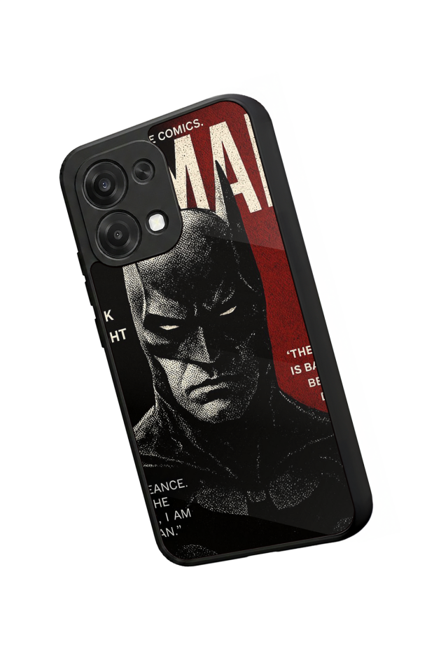 Oppo A6 Pro Uyumlu Batman Tasarımlı Glossy Premium Kılıf