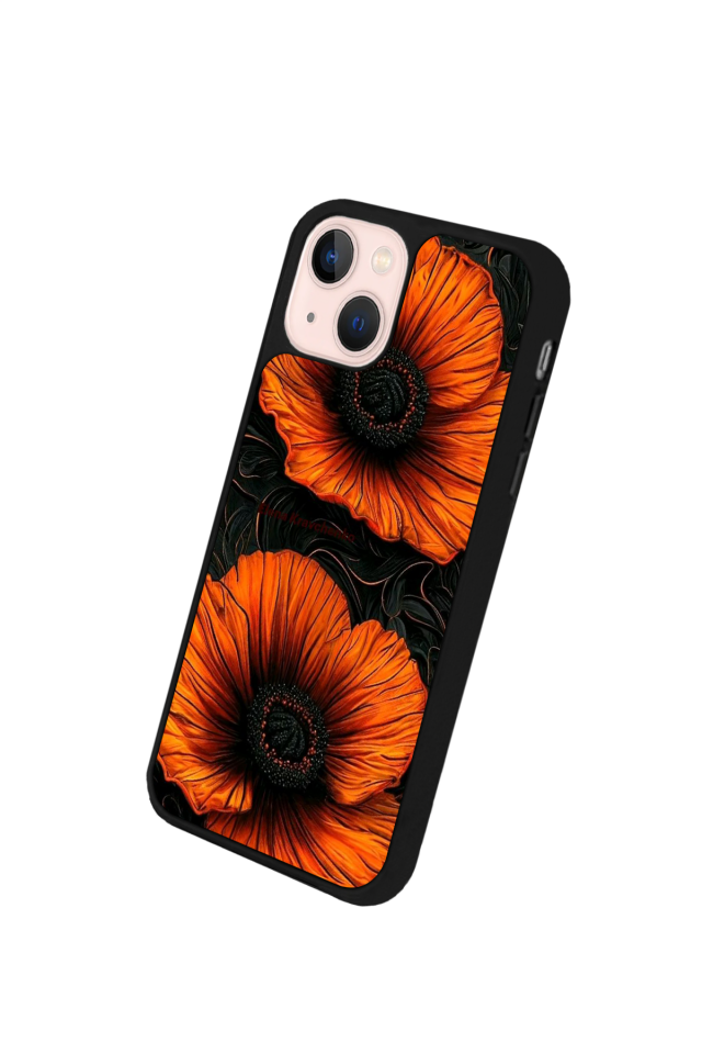 iPhone 15 Plus Uyumlu Botanik Tasarımlı Glossy Premium Kılıf