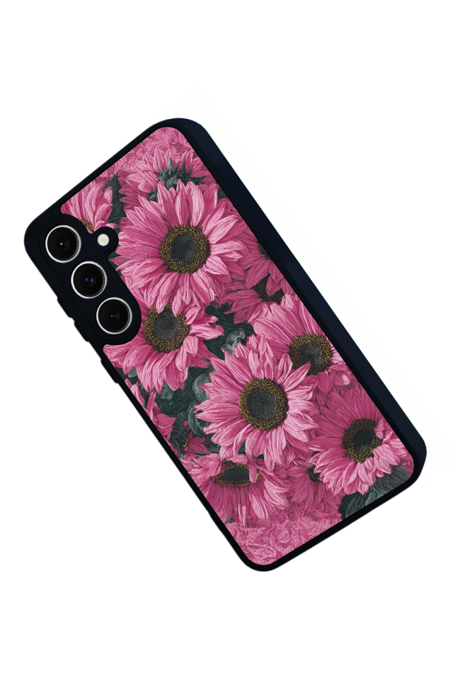 Samsung Galaxy S24 FE Uyumlu Cicek Tasarımlı Glossy Premium Kılıf