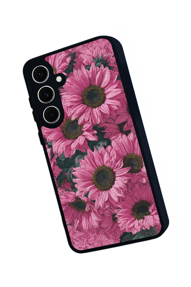 Samsung Galaxy S24 FE Uyumlu Cicek Tasarımlı Glossy Premium Kılıf