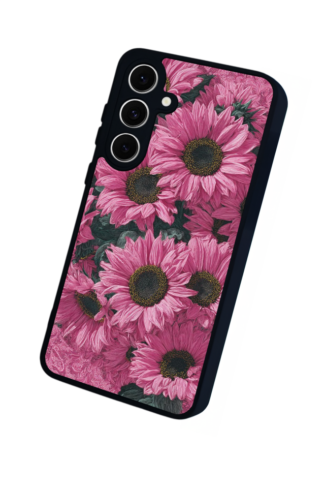 Samsung Galaxy S24 FE Uyumlu Cicek Tasarımlı Glossy Premium Kılıf