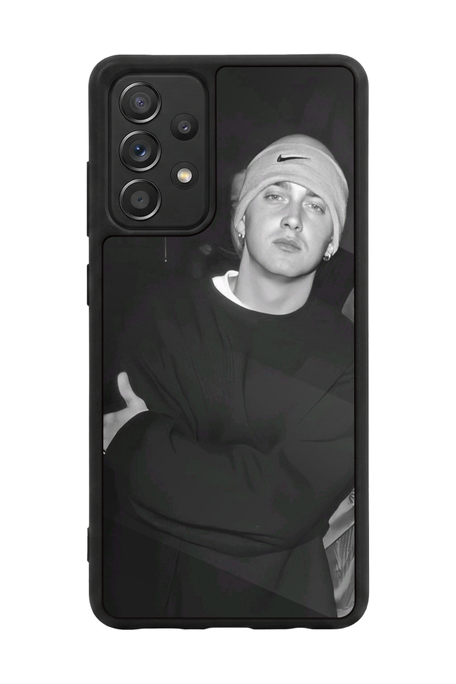 Samsung Galaxy A72 Uyumlu Eminem Tasarımlı Glossy Premium Kılıf