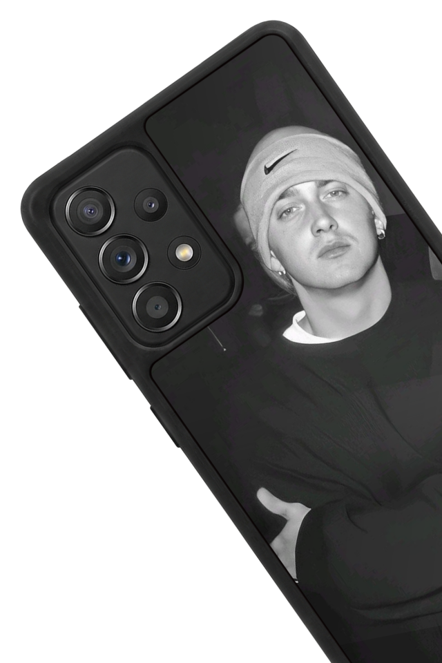 Samsung Galaxy A72 Uyumlu Eminem Tasarımlı Glossy Premium Kılıf