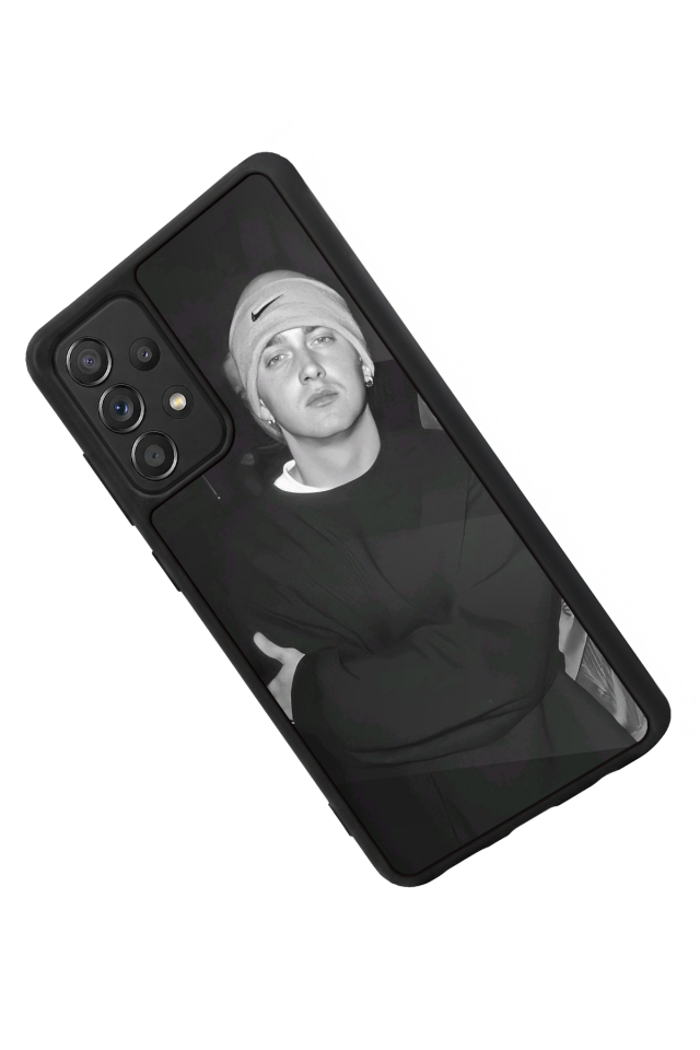 Samsung Galaxy A72 Uyumlu Eminem Tasarımlı Glossy Premium Kılıf