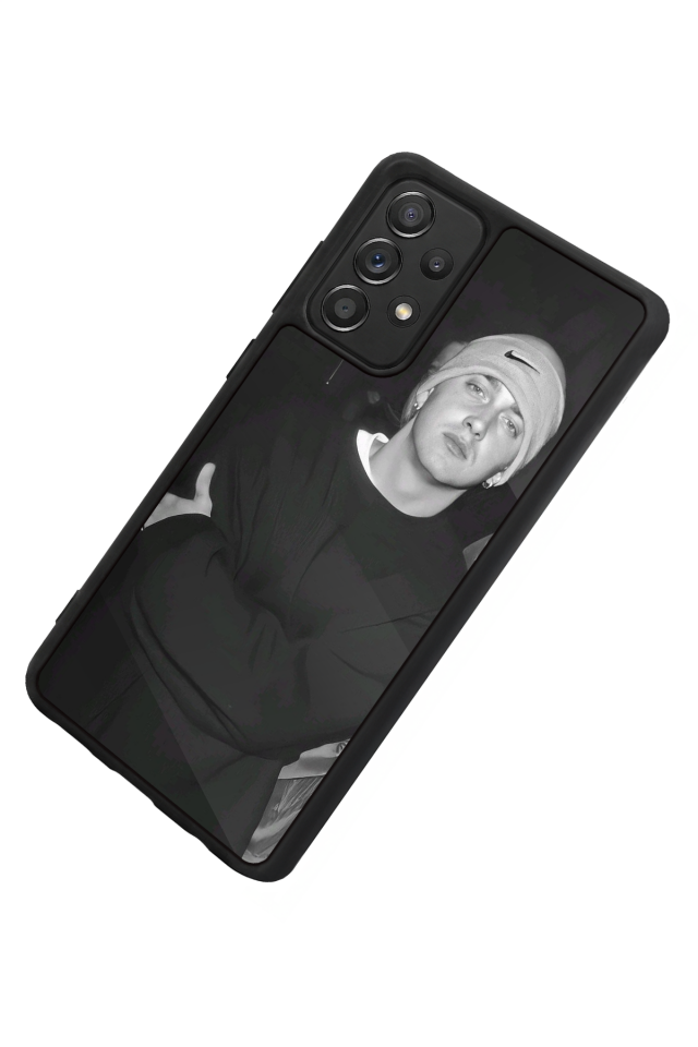 Samsung Galaxy A72 Uyumlu Eminem Tasarımlı Glossy Premium Kılıf