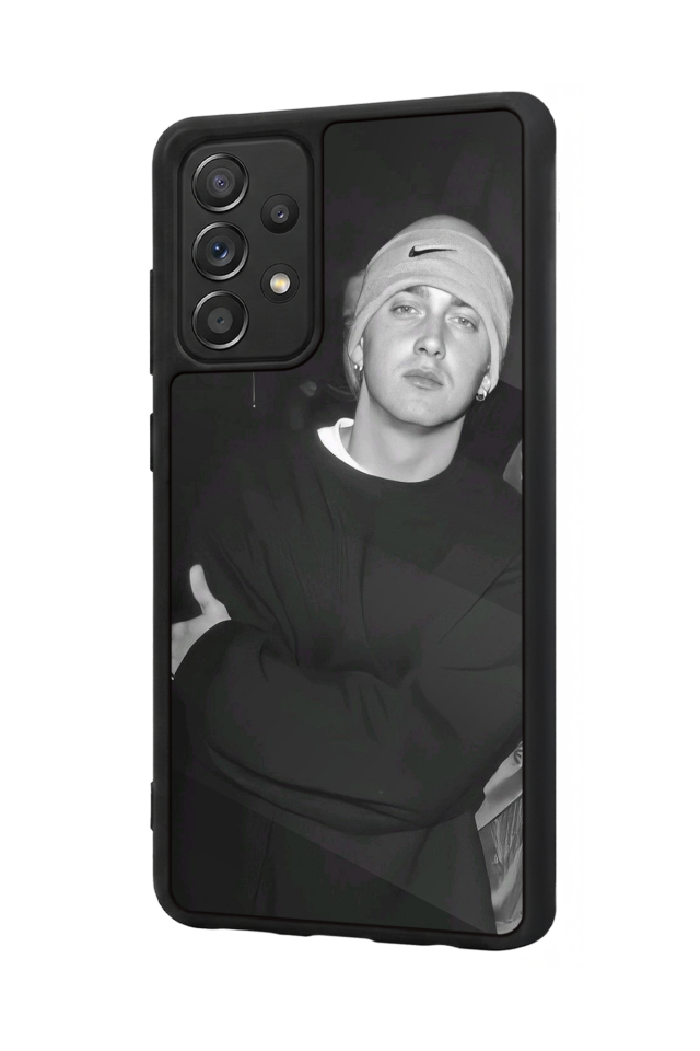 Samsung Galaxy A72 Uyumlu Eminem Tasarımlı Glossy Premium Kılıf