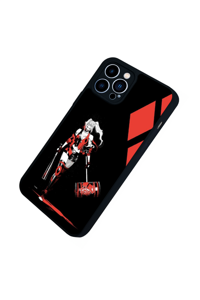 iPhone 12 Pro Max Uyumlu HarleyQueen Tasarımlı Glossy Premium Kılıf