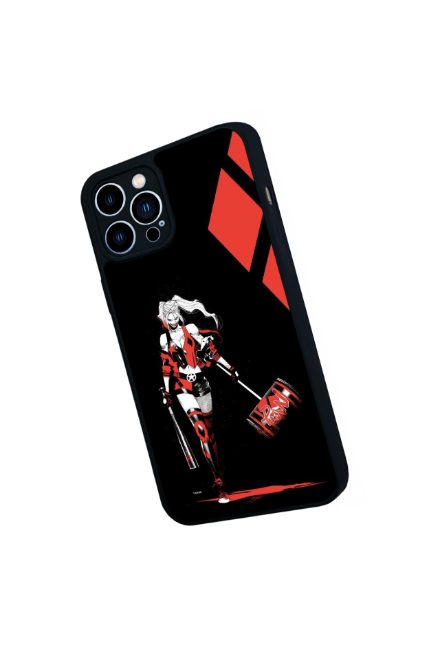 iPhone 12 Pro Max Uyumlu HarleyQueen Tasarımlı Glossy Premium Kılıf