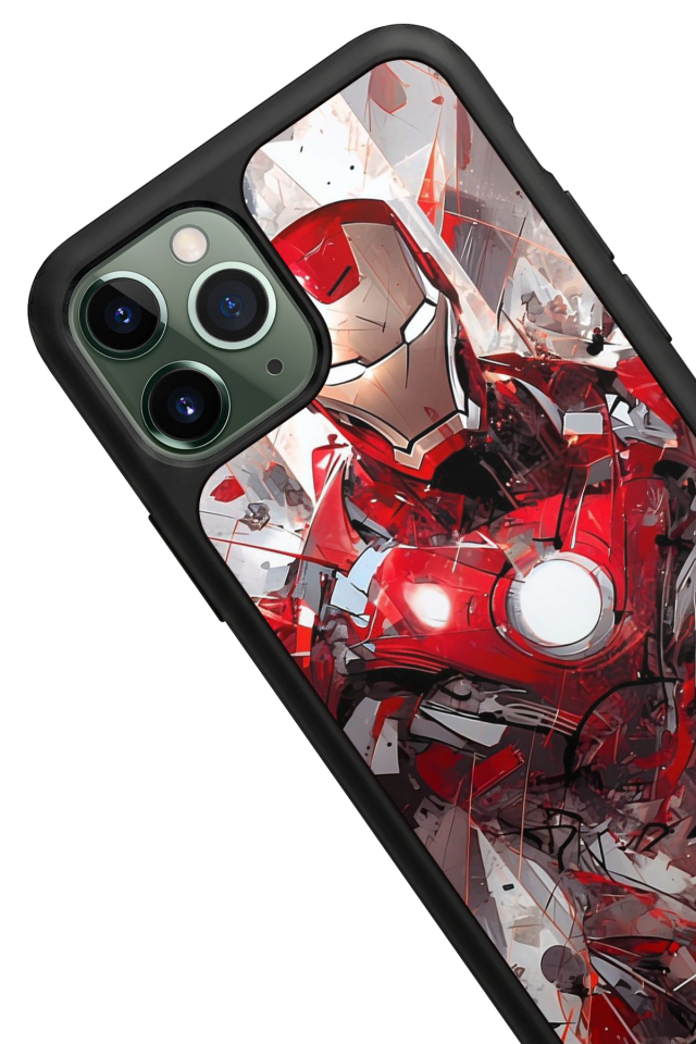 iPhone 11 Pro Max Uyumlu Iron Man ( Demir Adam ) Tasarımlı Glossy Premium Kılıf