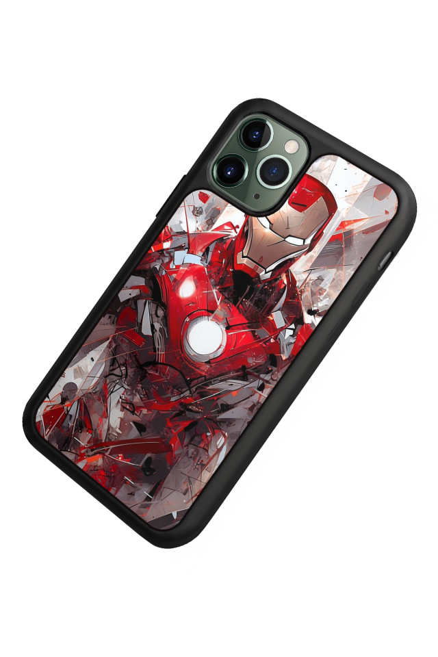 iPhone 11 Pro Max Uyumlu Iron Man ( Demir Adam ) Tasarımlı Glossy Premium Kılıf