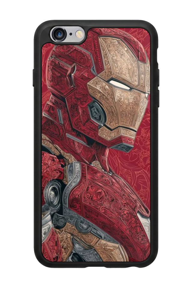 iPhone 6 Plus Uyumlu  Iron Man ( Demir Adam ) Tasarımlı Glossy Premium Kılıf