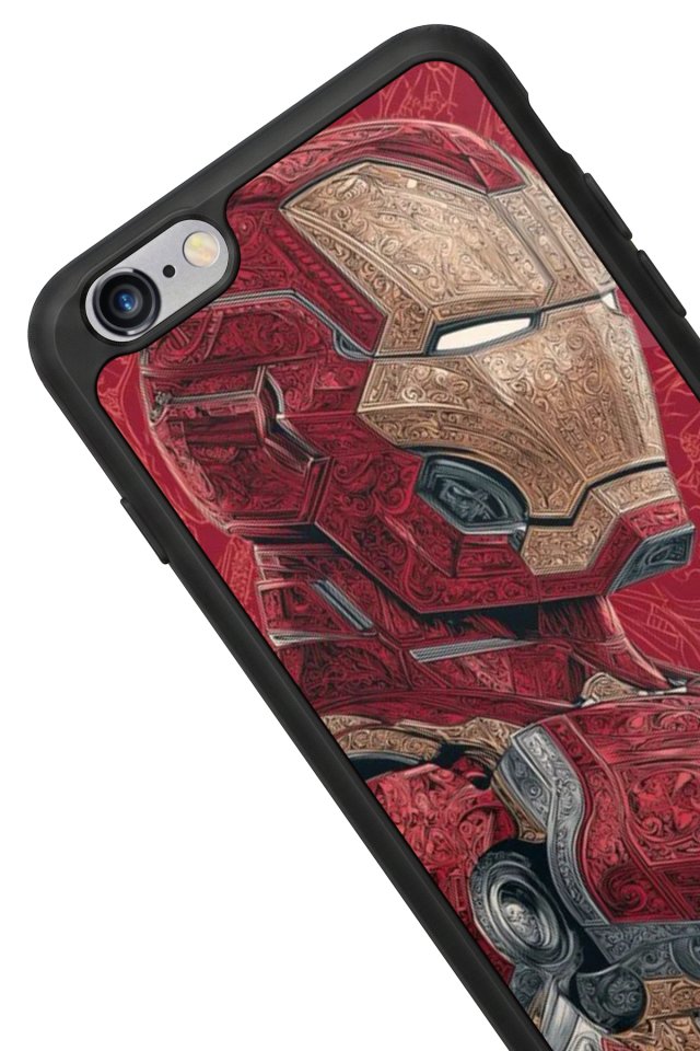 iPhone 6 Plus Uyumlu  Iron Man ( Demir Adam ) Tasarımlı Glossy Premium Kılıf