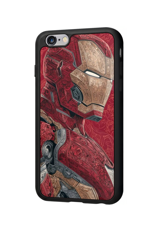 iPhone 6 Plus Uyumlu  Iron Man ( Demir Adam ) Tasarımlı Glossy Premium Kılıf