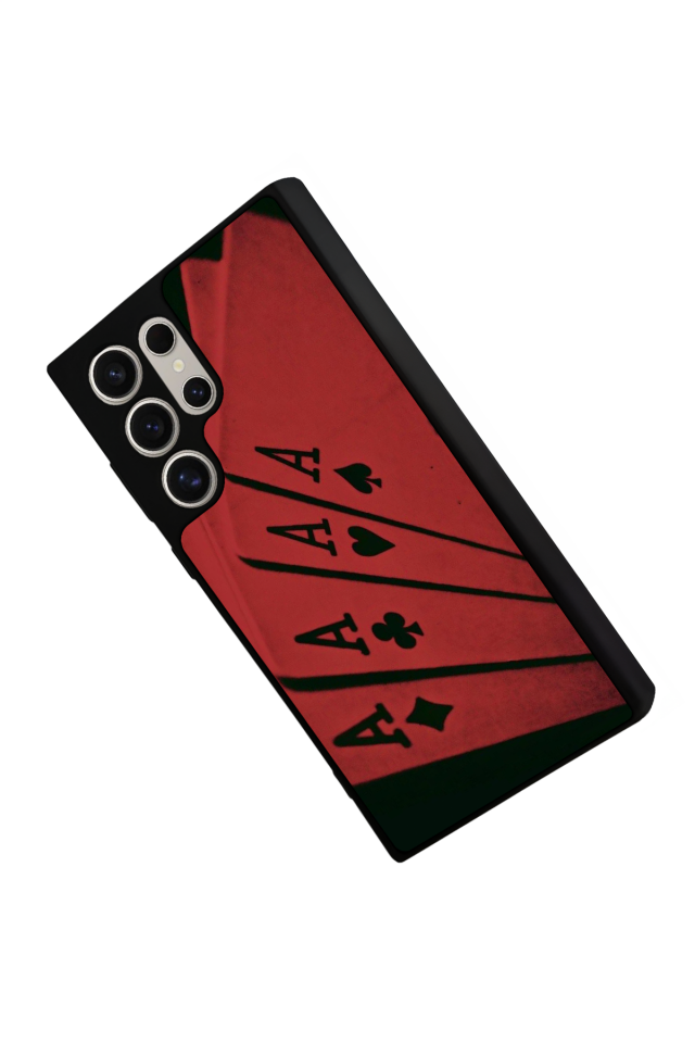 Samsung Galaxy S22 Ultra Uyumlu Kart Tasarımlı Glossy Premium Kılıf