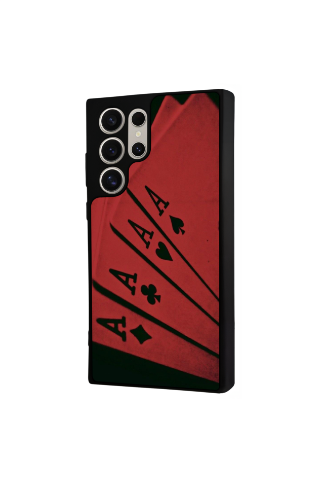 Samsung Galaxy S22 Ultra Uyumlu Kart Tasarımlı Glossy Premium Kılıf