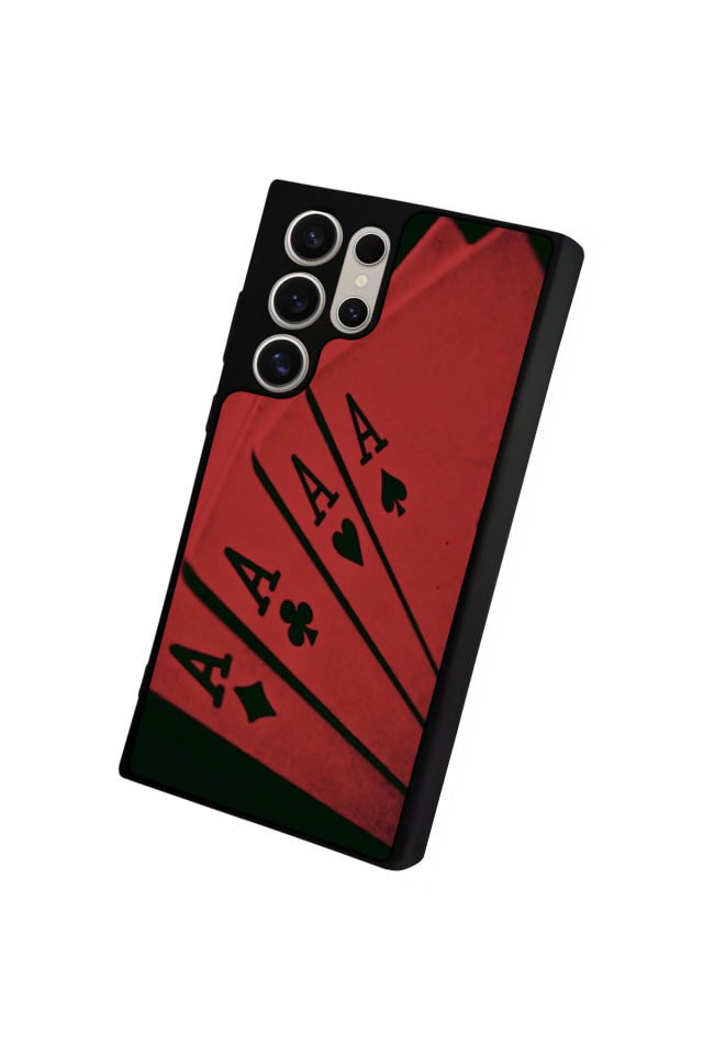 Samsung Galaxy S22 Ultra Uyumlu Kart Tasarımlı Glossy Premium Kılıf