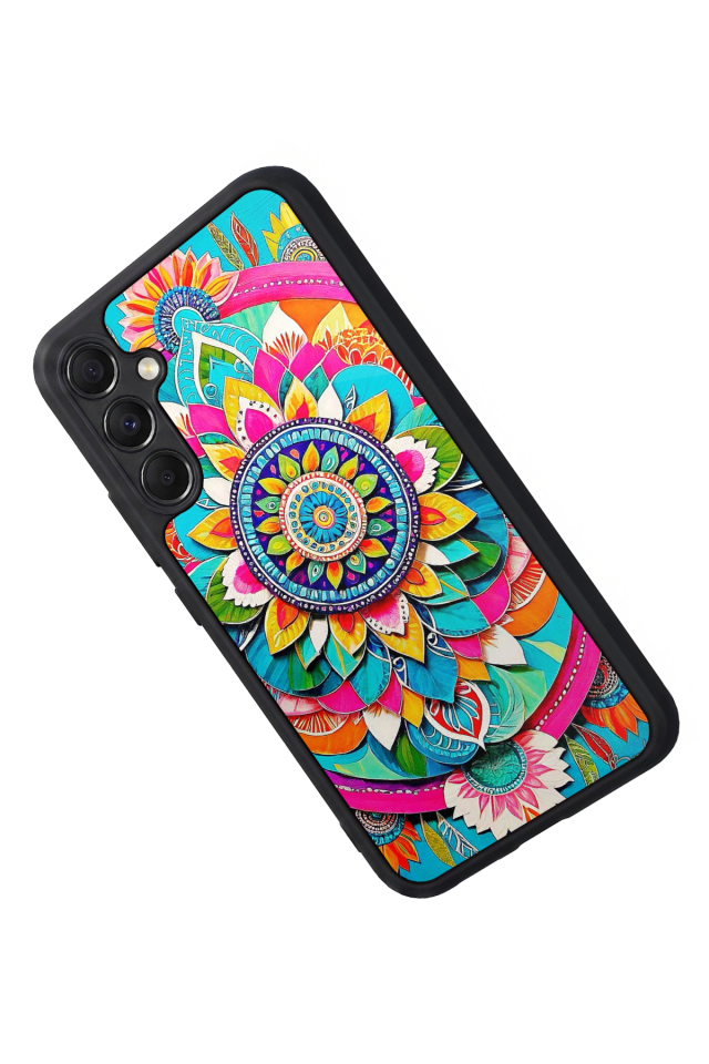 Samsung Galaxy M34 Uyumlu Mandala Tasarımlı Glossy Premium Kılıf