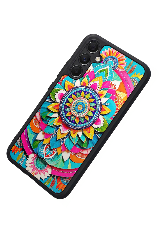 Samsung Galaxy M34 Uyumlu Mandala Tasarımlı Glossy Premium Kılıf