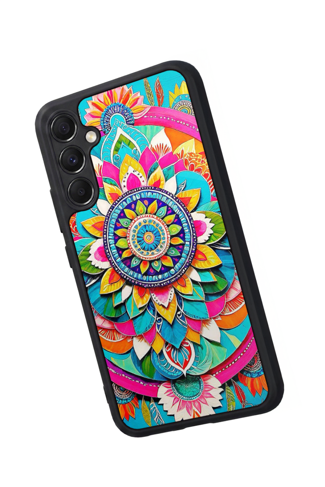 Samsung Galaxy M34 Uyumlu Mandala Tasarımlı Glossy Premium Kılıf