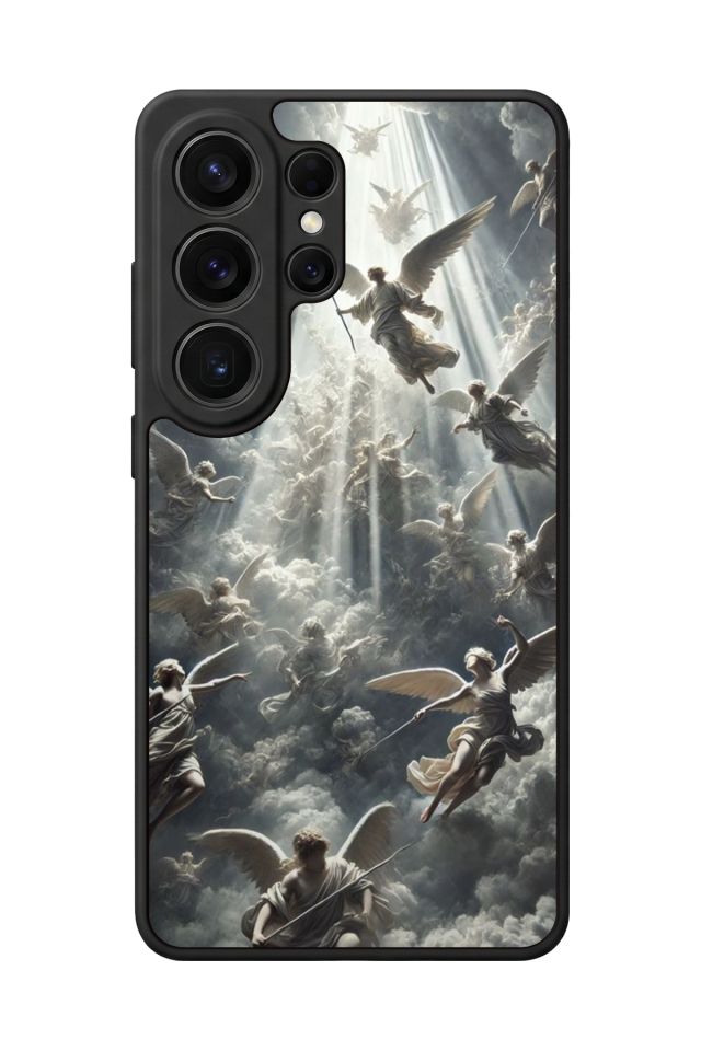 Samsung Galaxy S26 Ultra Uyumlu Melek Tasarımlı Glossy Premium Kılıf