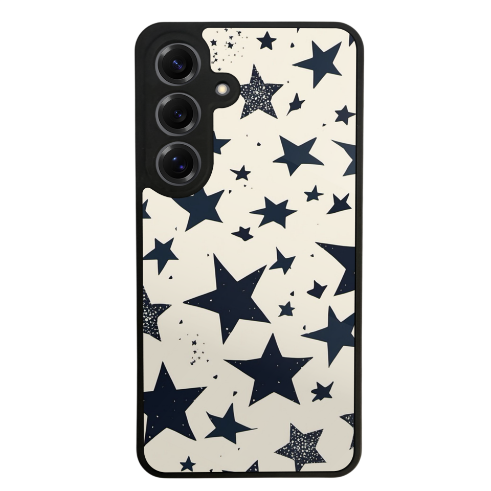 Samsung Galaxy S25 Uyumlu Retro Yildizlar Tasarımlı Glossy Premium Kılıf