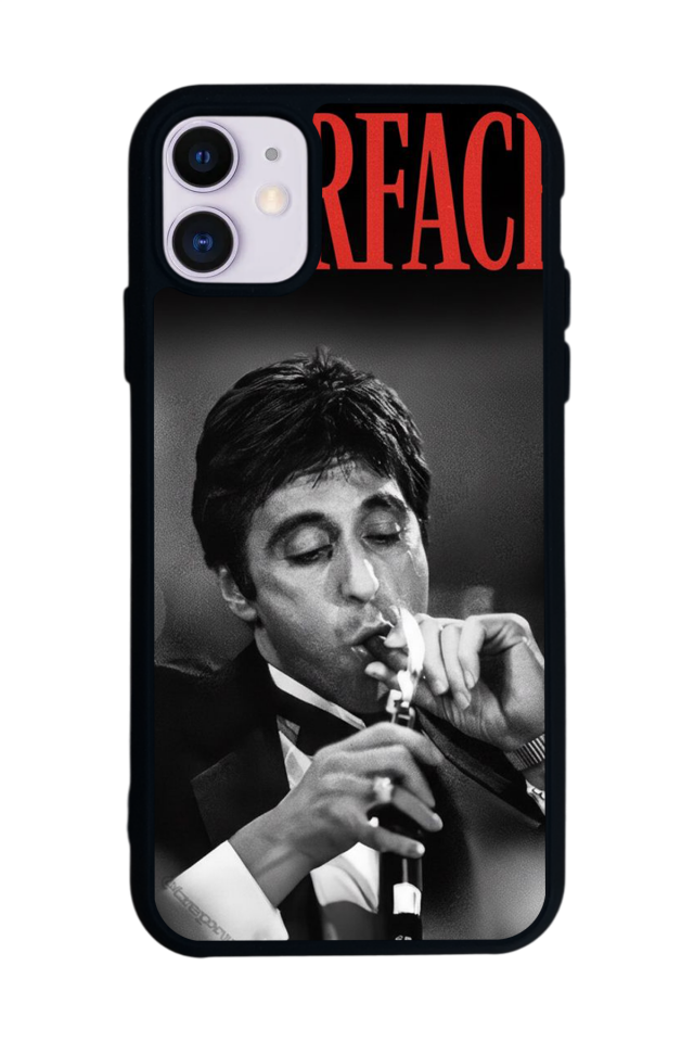 iPhone 11 Uyumlu Scarface Tasarımlı Glossy Premium Kılıf