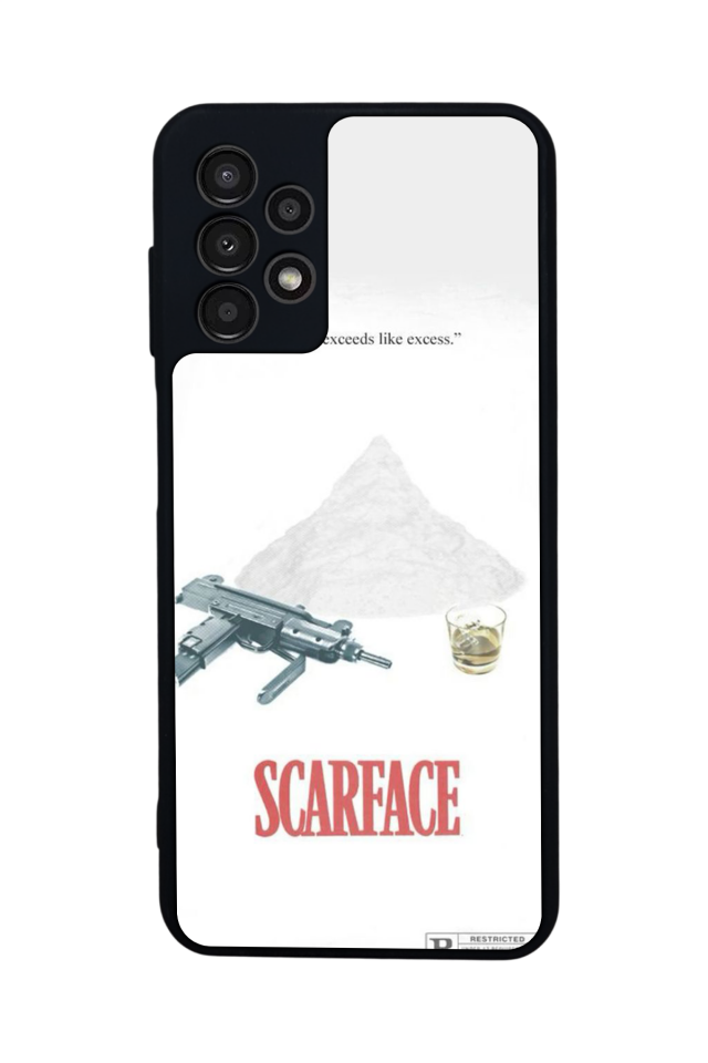 Samsung Galaxy A13 Uyumlu Scarface Tasarımlı Glossy Premium Kılıf