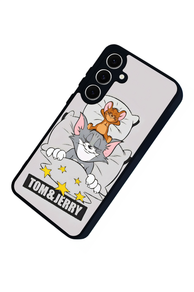 Samsung Galaxy A16 Uyumlu Tom And Jerry Tasarımlı Glossy Premium Kılıf