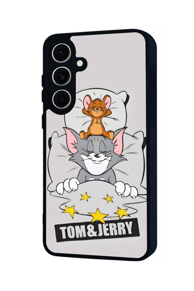 Samsung Galaxy A16 Uyumlu Tom And Jerry Tasarımlı Glossy Premium Kılıf