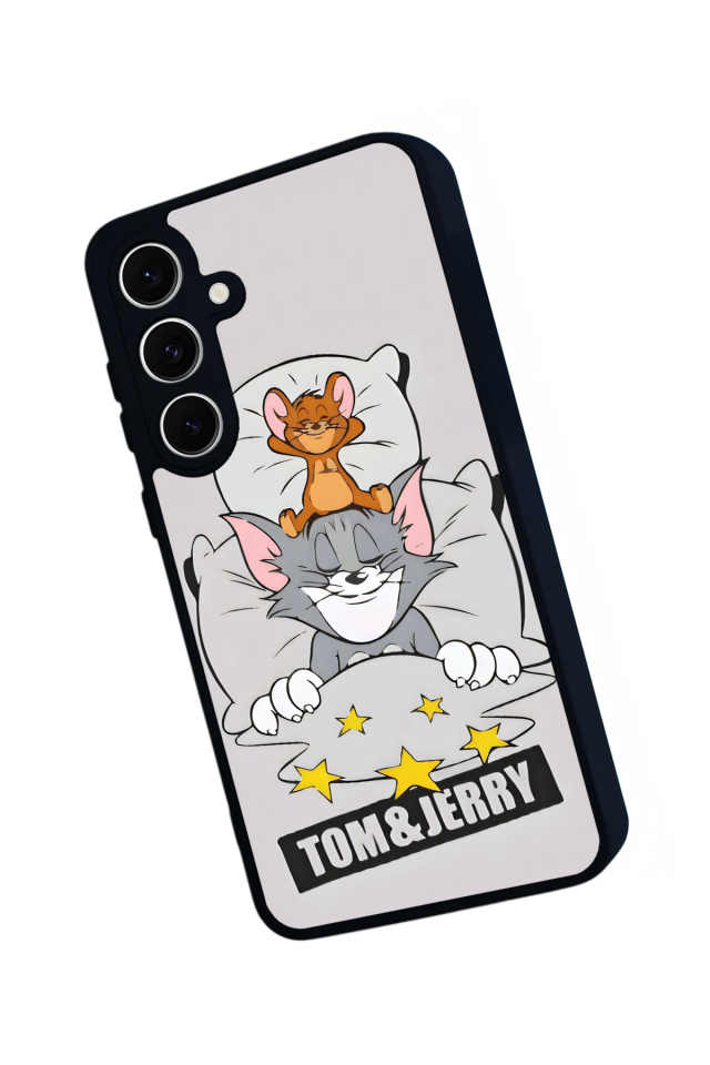 Samsung Galaxy A16 Uyumlu Tom And Jerry Tasarımlı Glossy Premium Kılıf