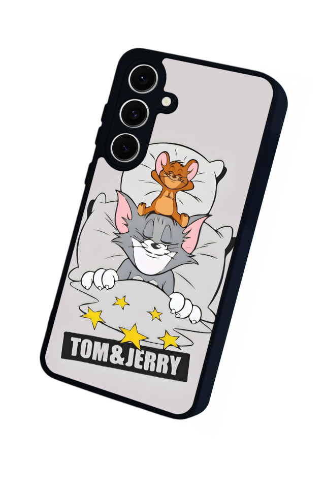Samsung Galaxy A16 Uyumlu Tom And Jerry Tasarımlı Glossy Premium Kılıf