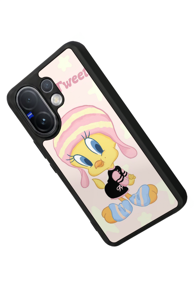 Vivo V60 Uyumlu Tweety Tasarımlı Glossy Premium Kılıf