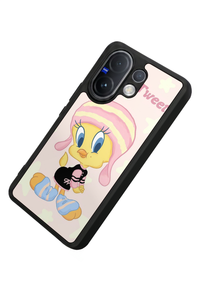 Vivo V60 Uyumlu Tweety Tasarımlı Glossy Premium Kılıf