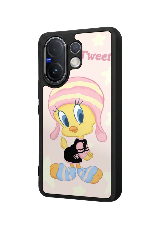 Vivo V60 Uyumlu Tweety Tasarımlı Glossy Premium Kılıf