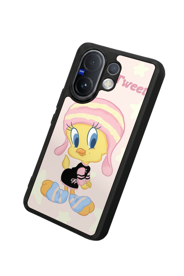 Vivo V60 Uyumlu Tweety Tasarımlı Glossy Premium Kılıf