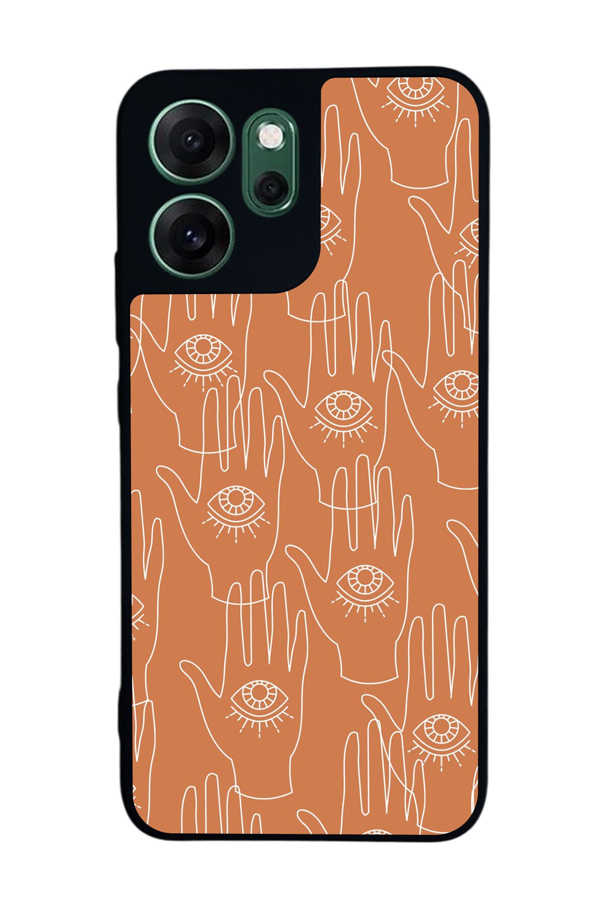 Oppo Reno 14F Uyumlu Line Art Tasarımlı Glossy Premium Kılıf