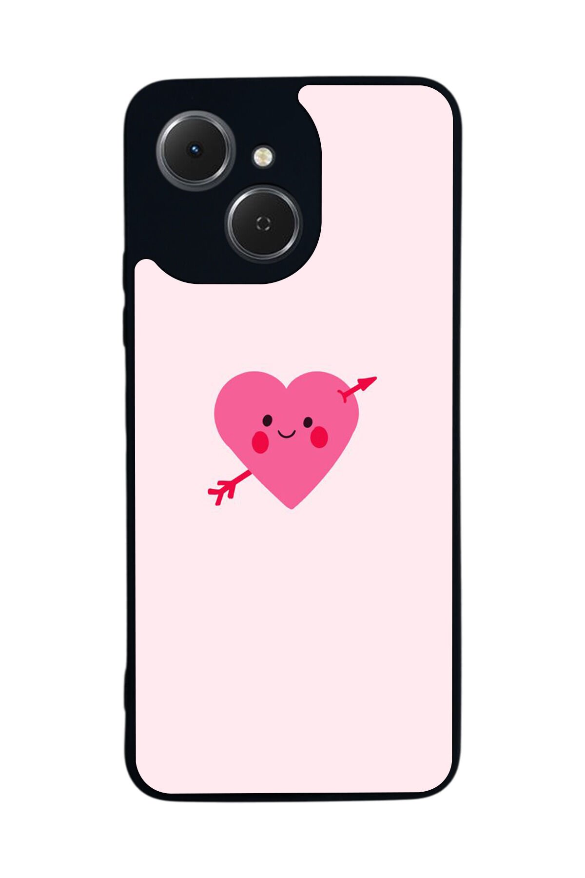 Tecno Spark 40C Uyumlu Kalp Love Tasarımlı Glossy Premium Kılıf