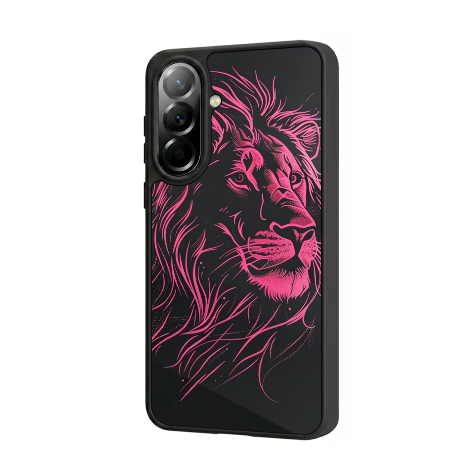 Samsung Galaxy A57 Uyumlu Aslan Tasarımlı Glossy Premium Kılıf