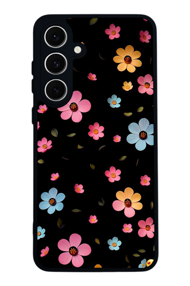 Samsung Galaxy S24 FE Uyumlu Cicek Tasarımlı Glossy Premium Kılıf
