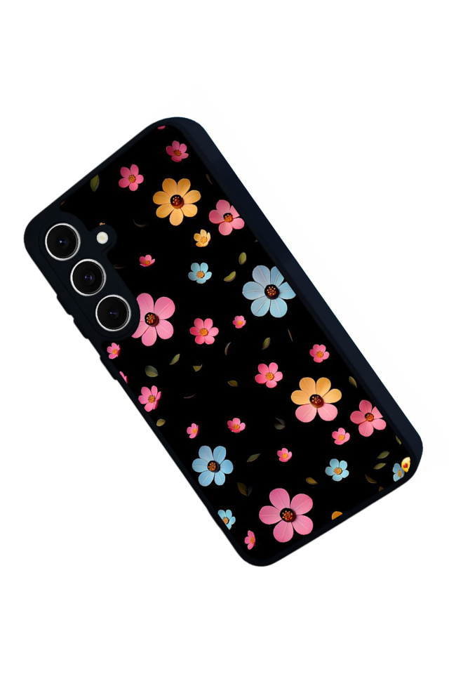 Samsung Galaxy S24 FE Uyumlu Cicek Tasarımlı Glossy Premium Kılıf