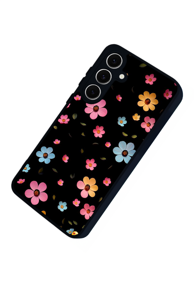 Samsung Galaxy S24 FE Uyumlu Cicek Tasarımlı Glossy Premium Kılıf