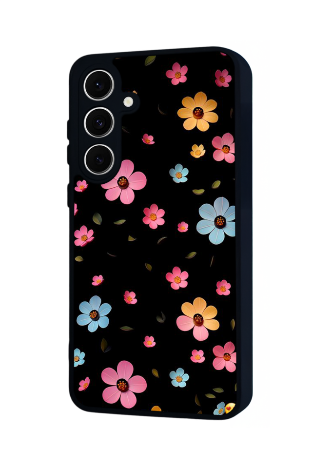 Samsung Galaxy S24 FE Uyumlu Cicek Tasarımlı Glossy Premium Kılıf