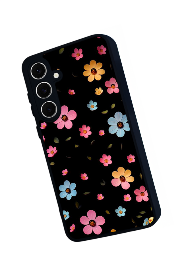 Samsung Galaxy S24 FE Uyumlu Cicek Tasarımlı Glossy Premium Kılıf