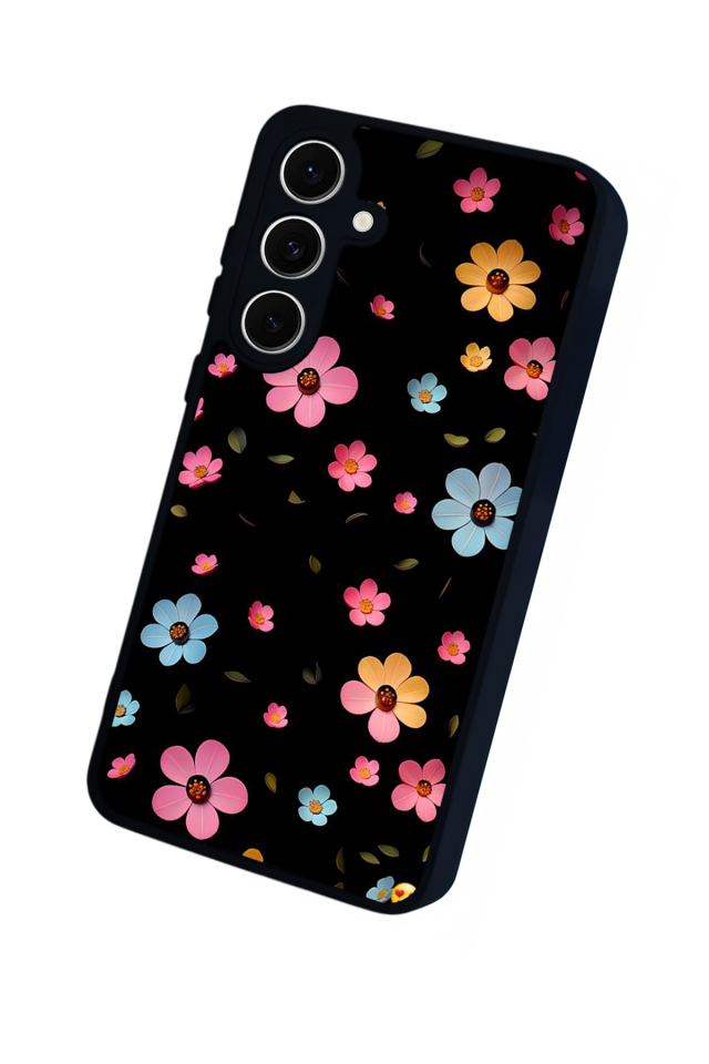 Samsung Galaxy S24 FE Uyumlu Cicek Tasarımlı Glossy Premium Kılıf