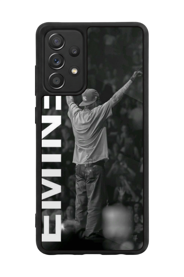 Samsung Galaxy A72 Uyumlu Eminem Tasarımlı Glossy Premium Kılıf